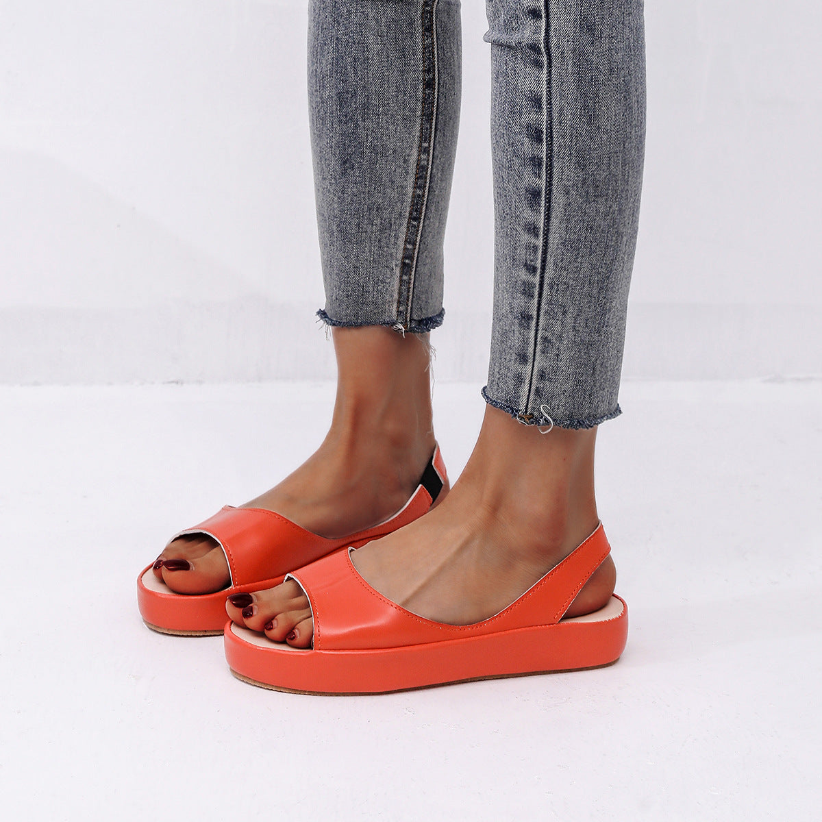 🔥【50% REDUCERE】🔥【35-43】 Sandale ortopedice confortabile pentru femei pe platformă