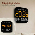 🕰️🛏️Ceas digital pentru casă și birou – alarmă, luminozitate reglabilă, funcționare silențioasă 🌙
