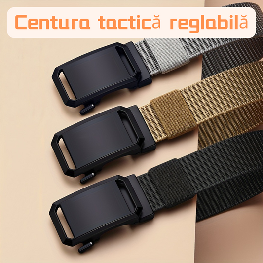 🔥🔥Curea de pânză din nailon cu cataramă automată pentru bărbați, la modă, în aer liber