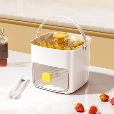 【Include Clește Gratuit】Set Caserolă de Gheață cu Apăsare 48 Cuburi: Eliberare Rapidă într-o Secundă, Capacitate Dublă, Material Alimentar
