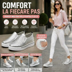 Pantofi casual la modă cu talpă groasă și efect de creștere în înălțime