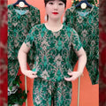 【30%OFF】🔥Cumpărați 1 obțineți 1 gratuit🔥【Top + Pantaloni】【S-4XL】😍Costum subțire din două piese, elegant, casual, din mătase glacială