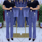 🏆👖【M-4XL】Női magas derekú, rugalmas farmernadrág