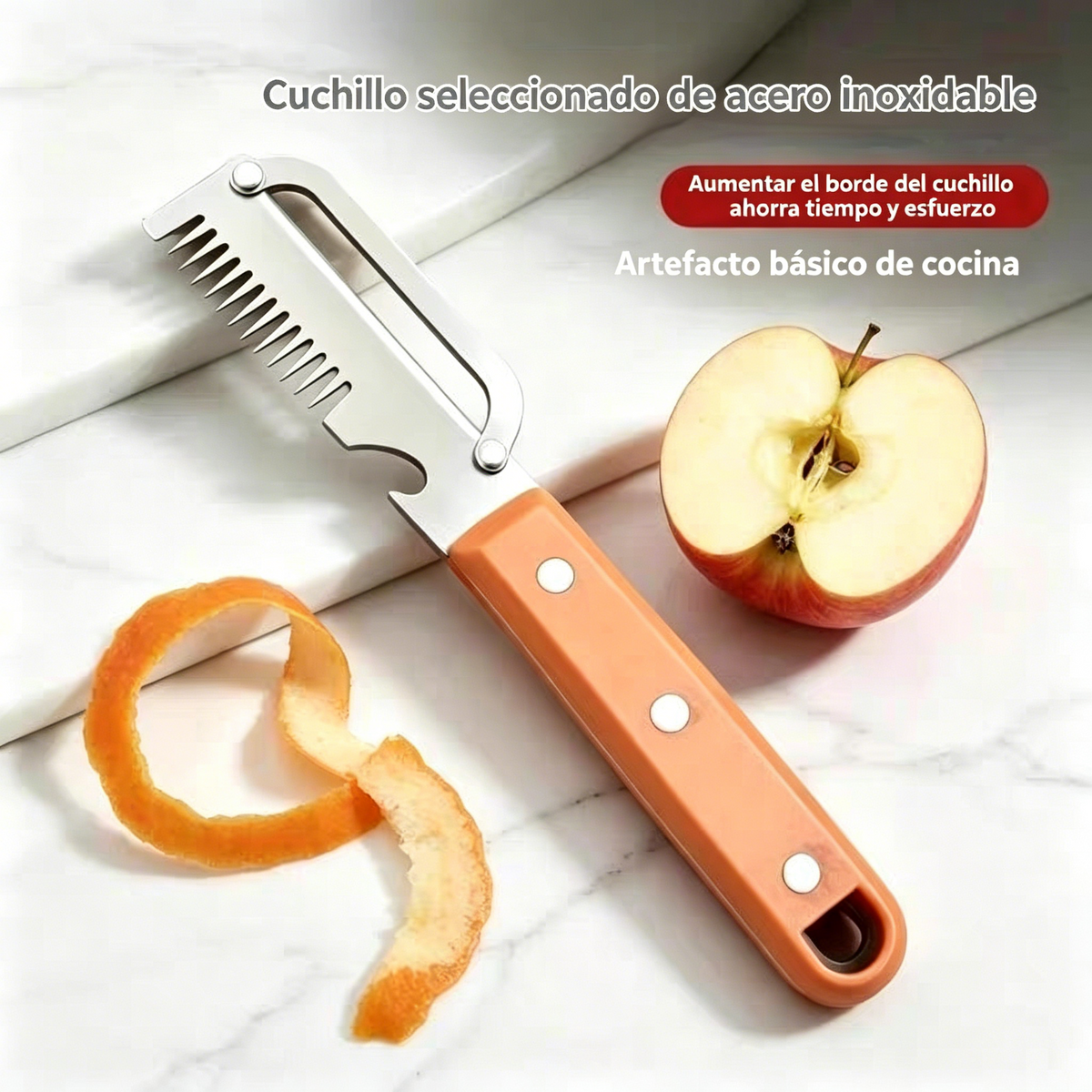 【Cumpără 1, Primești 1 GRATIS】 🔪 Curățător de bucătărie multifuncțional 3în1: curăță, feliază și deschide dopurile sticlelor!