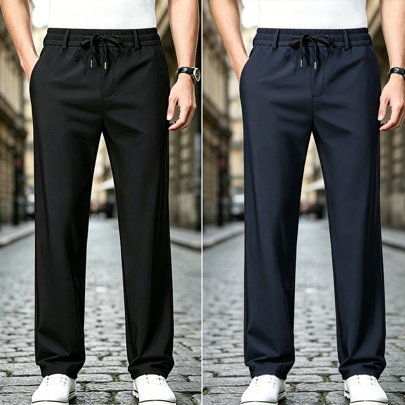 👖【Cumpărați 1 obțineți 1 gratuit】Pantaloni Casual cu Croială Dreaptă – Material Elastic, Fin și Respirabil pentru Confort Maxim