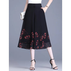 💃🔥2026 pantaloni pantaloni de vară noi de damă, din șifon subțire, tăiați casual, cu talie înaltă (40kg-90kg)