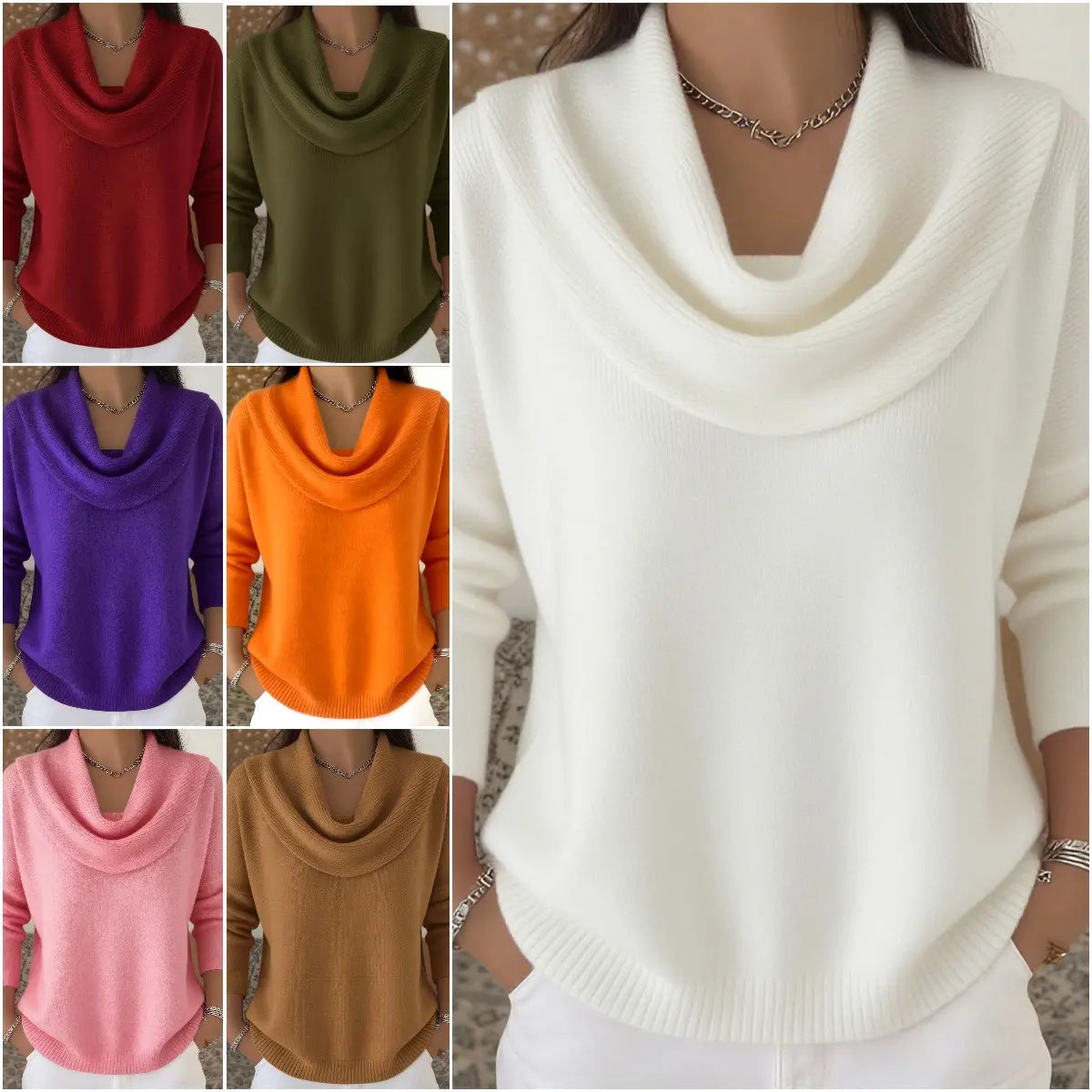 🔥【S–3XL】Pulover nou în culoare uni pentru toamna/iarna 2026 · Moale, călduros · -50% + livrare rapidă