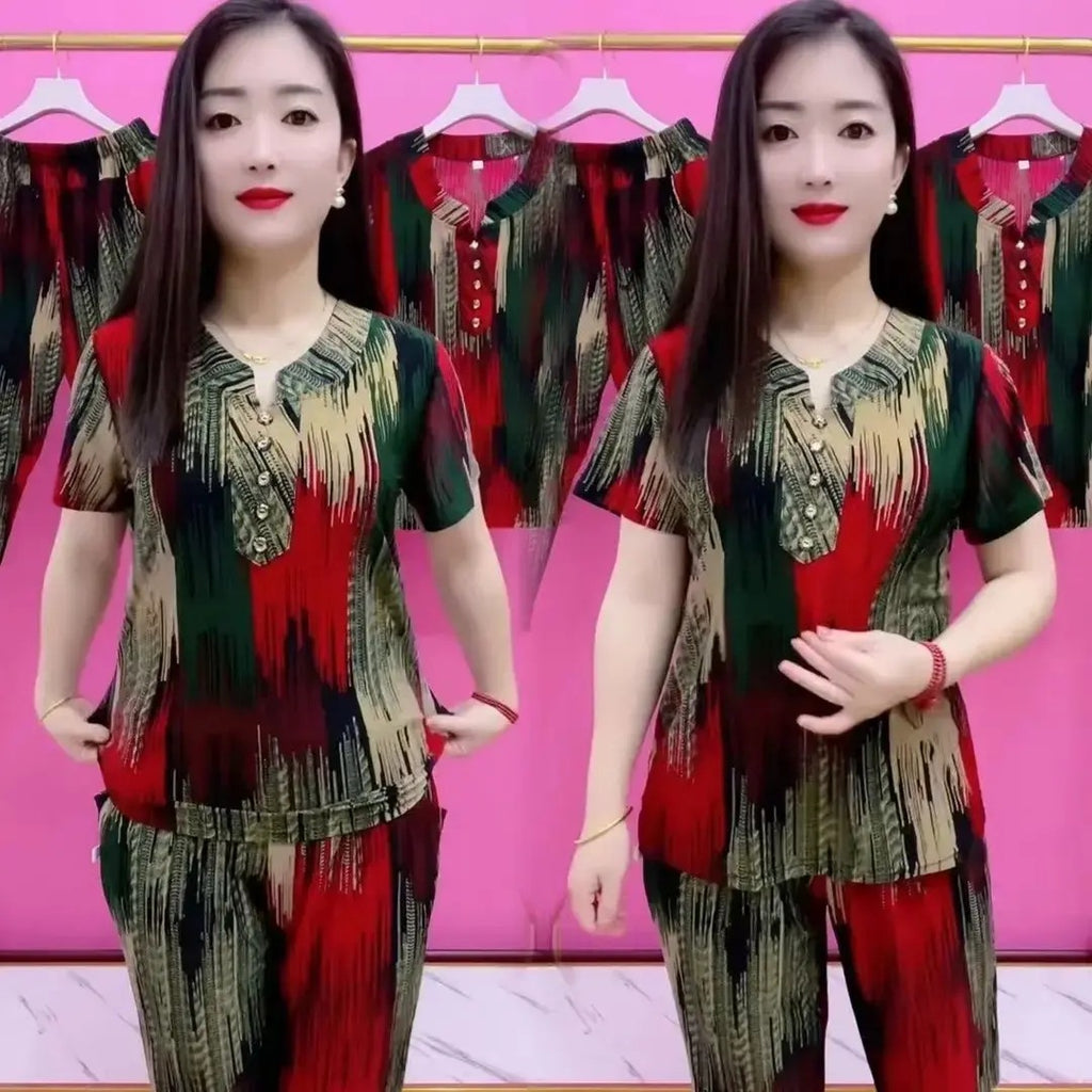 【30% reducere】【Cămașă + Pantaloni】🔥Cumpără unul, primești unul gratuit🔥Costum casual de vară
