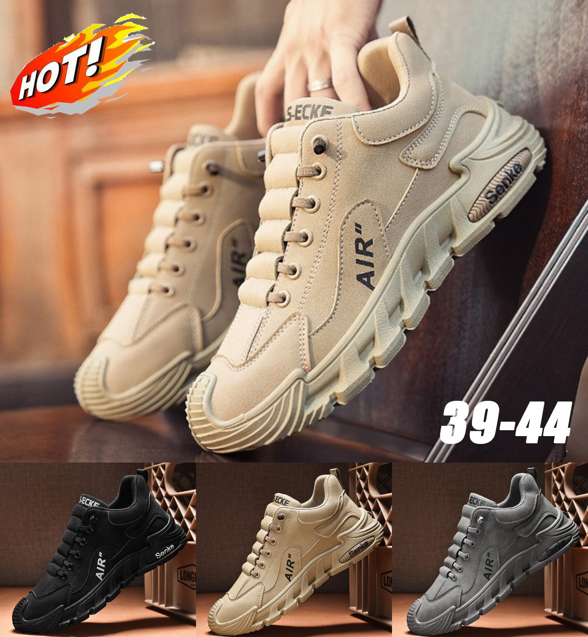🔥✨【Ultima zi, reducere de 50%】🥾【39-44】Pantofi de bărbați de stil nou casual respirabili și confortabili, țesătură impermeabilă