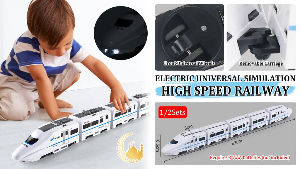 🚆【Ofertă pe perioadă limitată】 Linie ferată de mare viteză simulată universală electrică