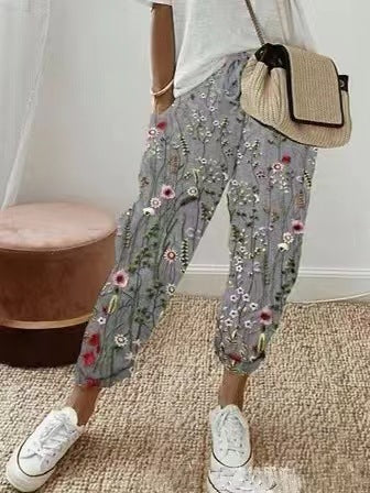 🎉Pantaloni casual de damă din bumbac și in, multicolor opțional（S-3XL）